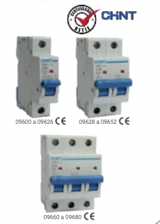 Breakers Chint para montaje en riel Marca CHINT | Grupo EIB
