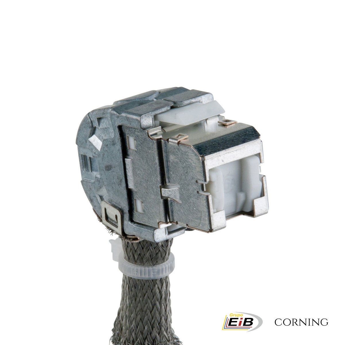 Conector Jack RJ45, CAT 6A blindado Corning