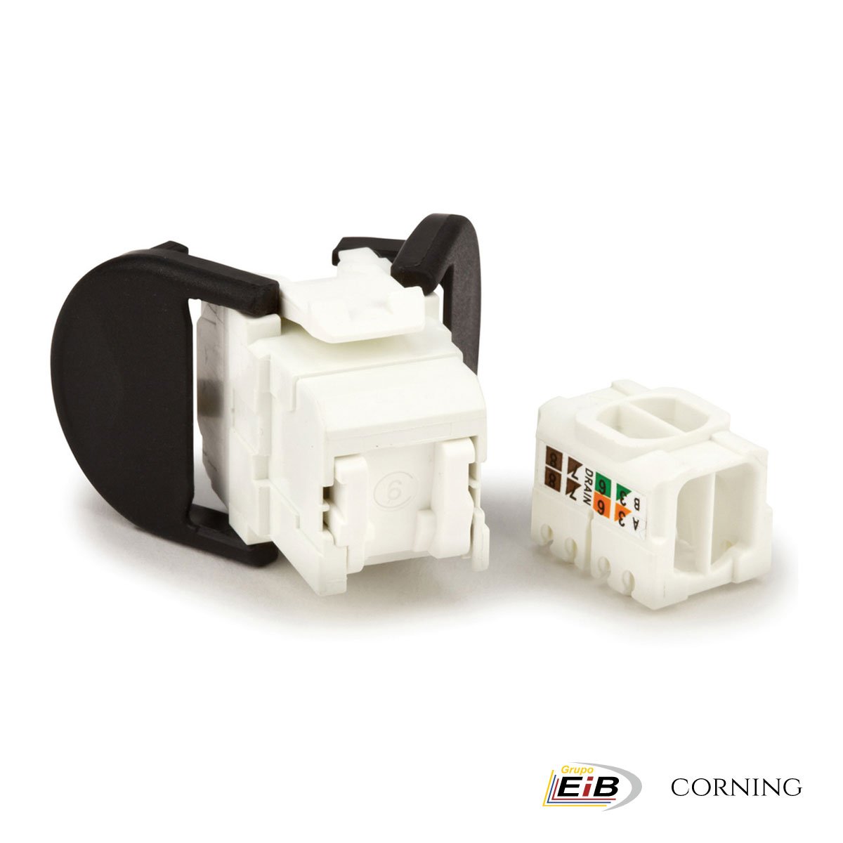 Conector Jack RJ45, Categoría 6 Corning