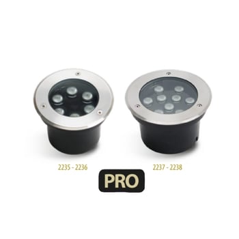 Balas LED sumergibles PRO 2235 - 2236 y 2237 -2238 marca ilumax