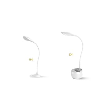 Lámparas LED Flexibles de mesa 1841 y 1843 marca Ilumax