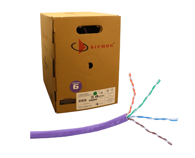 Cables de cobre par trenzado categoría 6 marca Siemon | Grupo EIB