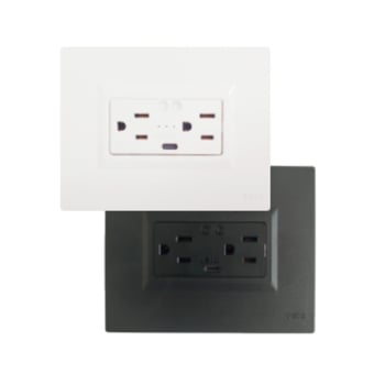 Tomacorriente inteligente PLU62761 Blanco y PLU PLU62778 Negro Marca Veto
