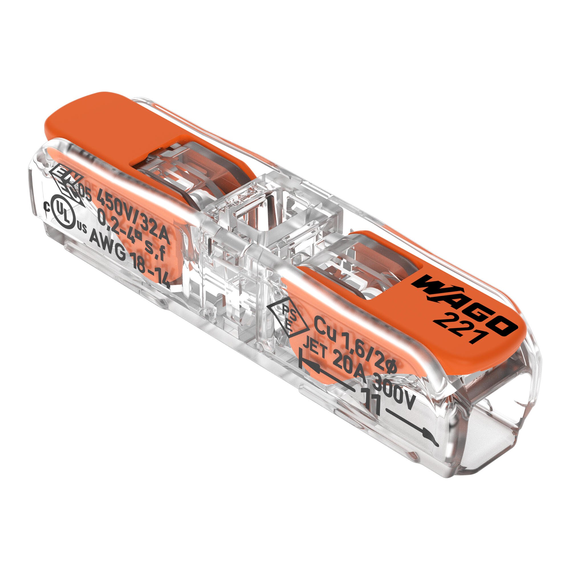 Conector  de empalme WAGO COMPACT 221-2411