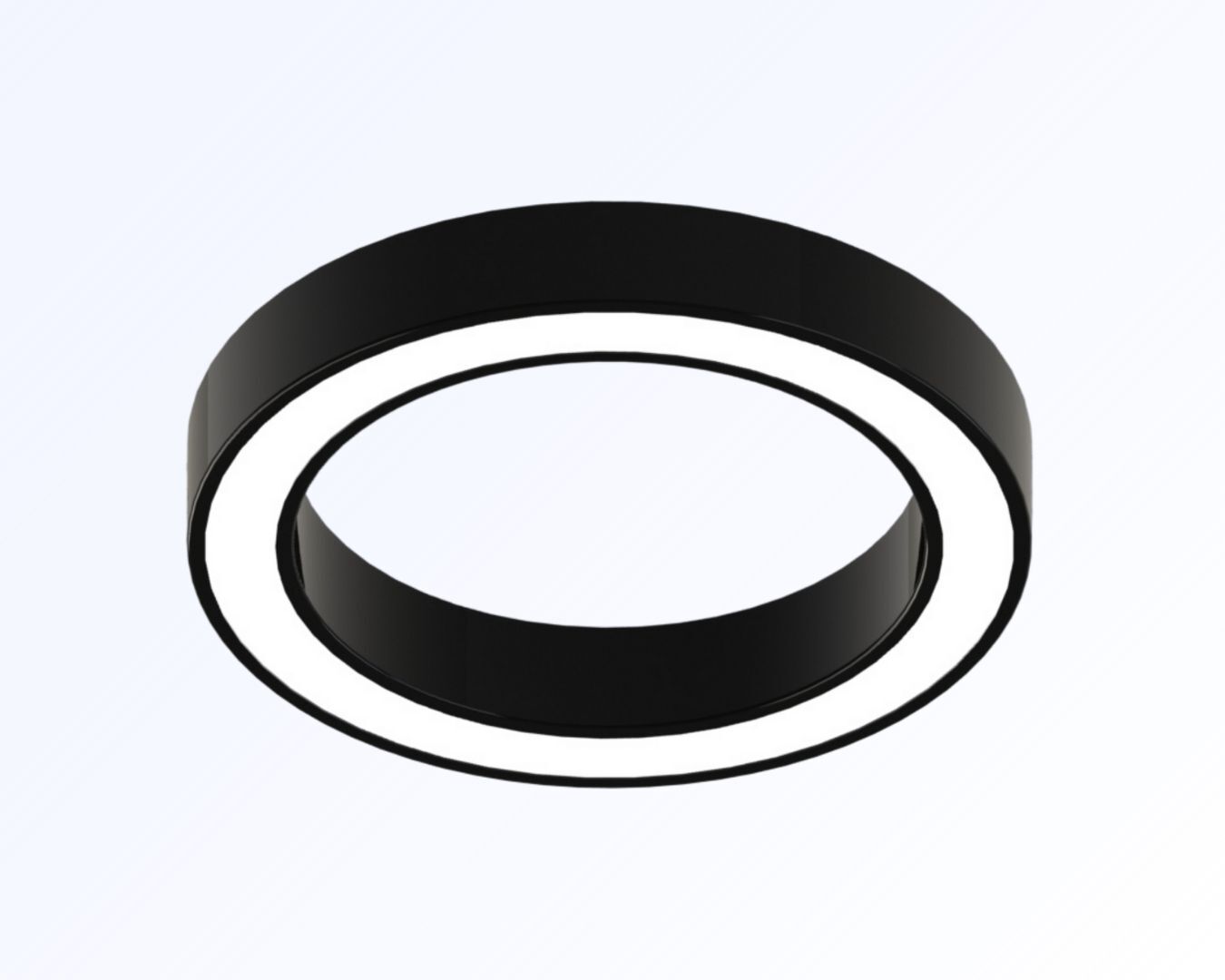Luminaria circular tipo ARO DELTA 5575 de SOBREPONER | DESCOLGAR en perfil en aluminio
