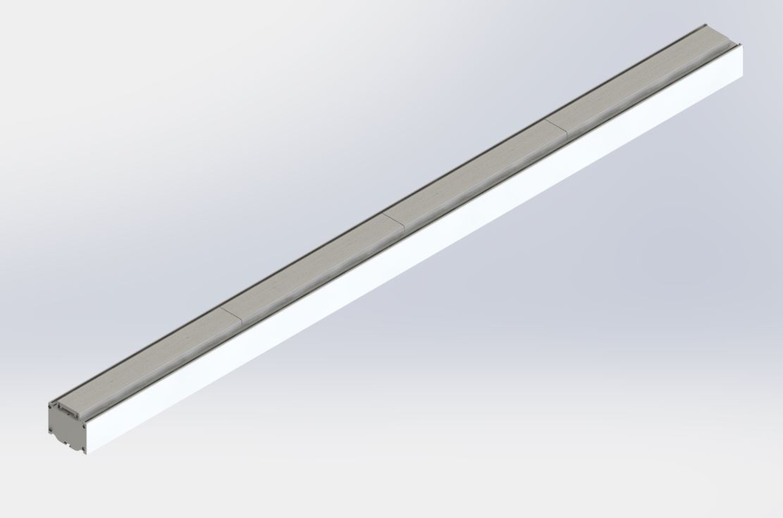 Luminaria industrial TAURUS BATTEN de sobreponer o descolgar